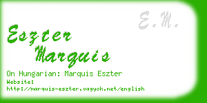 eszter marquis business card